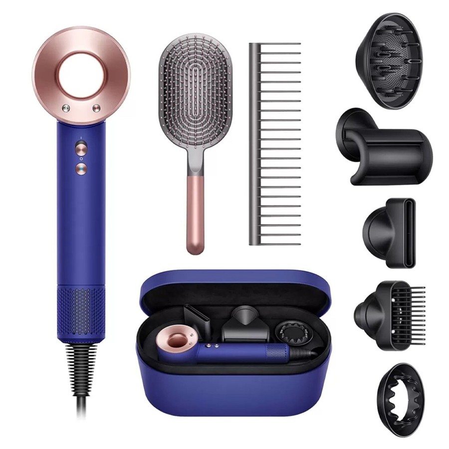 Dyson Supersonic HD07 с набором расчесок Blue/Rose
