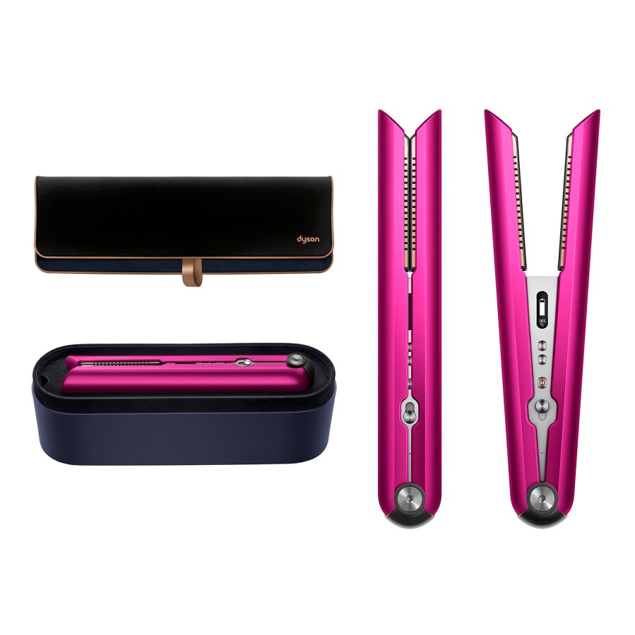 Dyson Airstrait HS03 Fuchsia/Nickel с чехлом подставкой